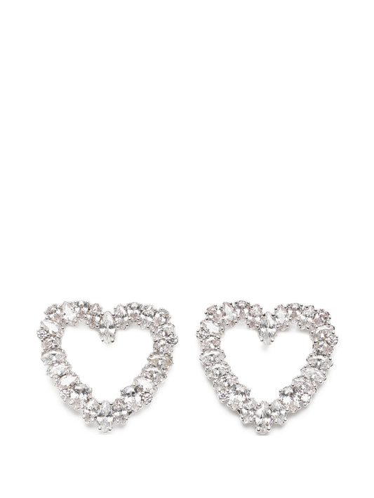 crystal heart earrings