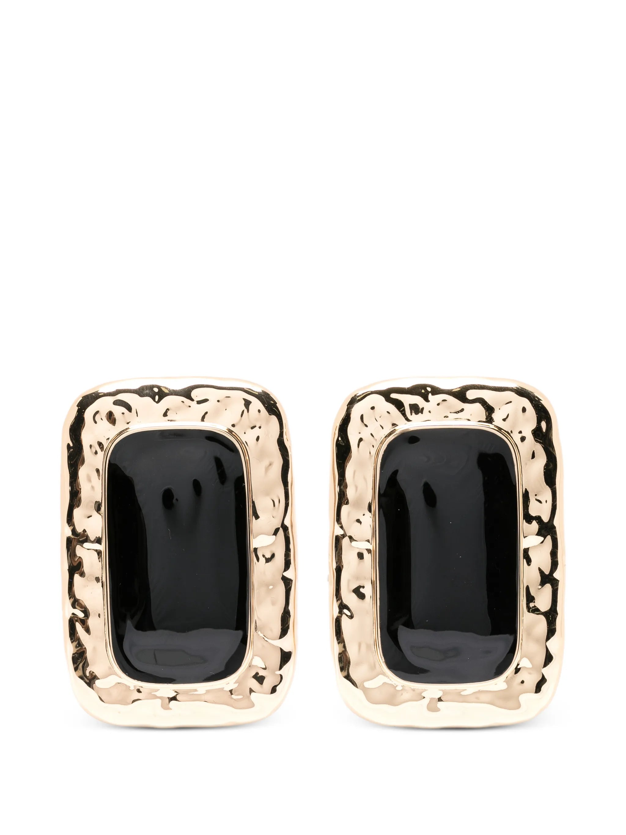 large mottled earrings
