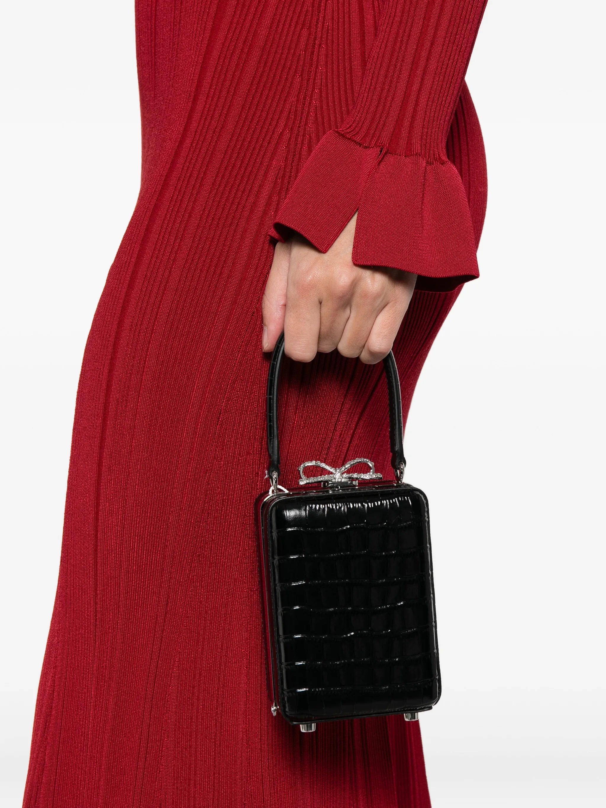 bow-detail top-handle mini bag