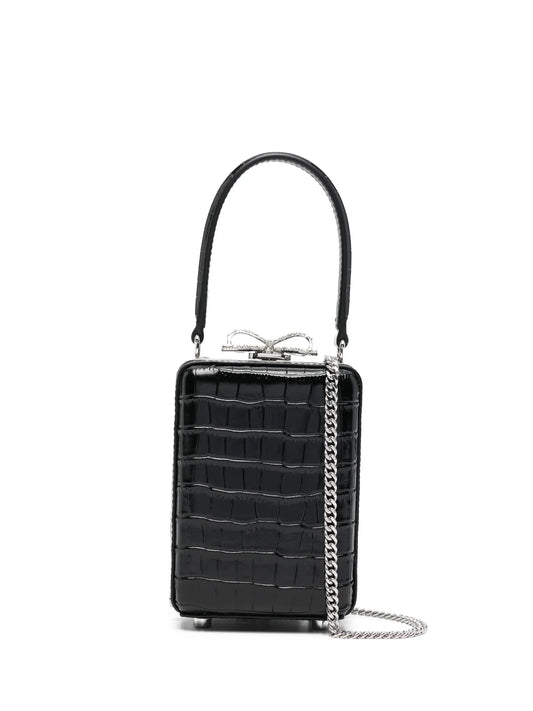 bow-detail top-handle mini bag