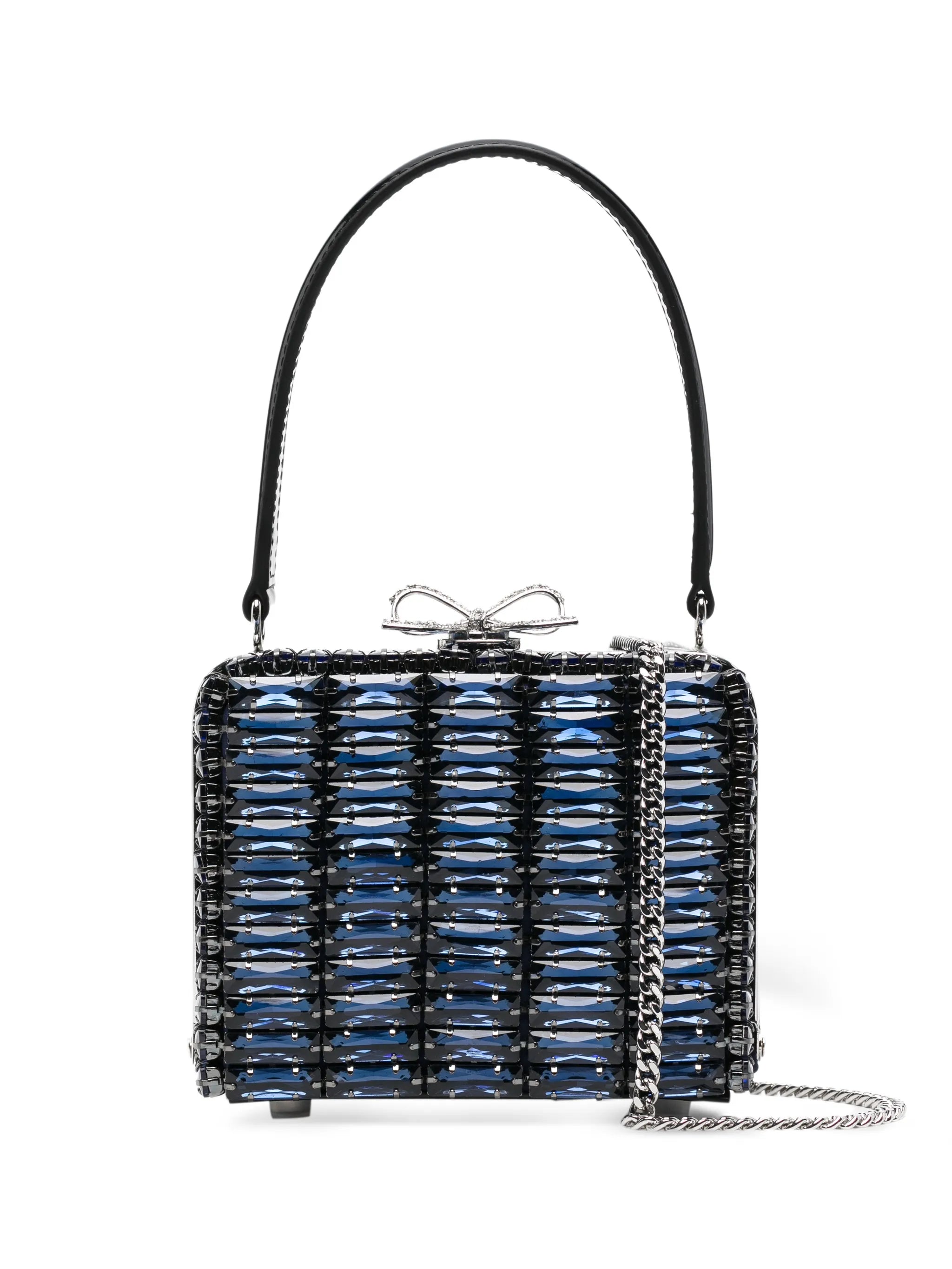 crystal-embellished top-handle mini bag