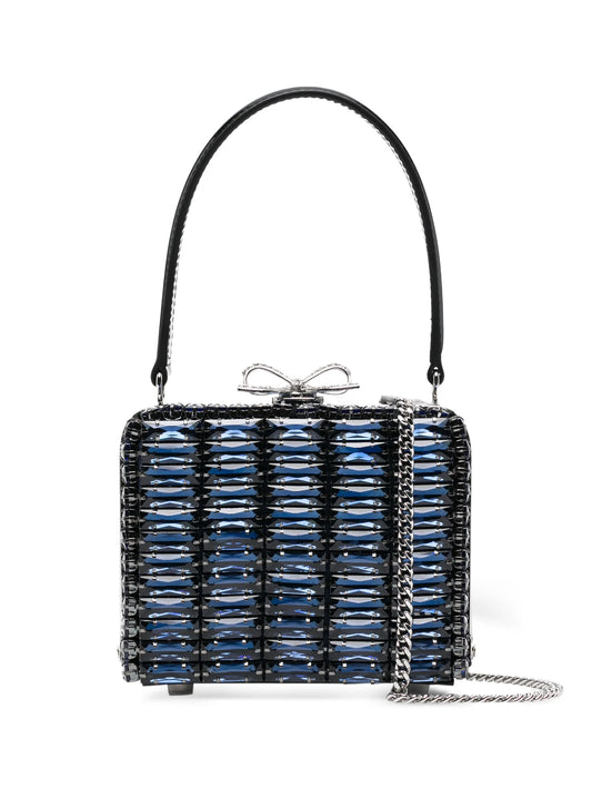 crystal-embellished top-handle mini bag