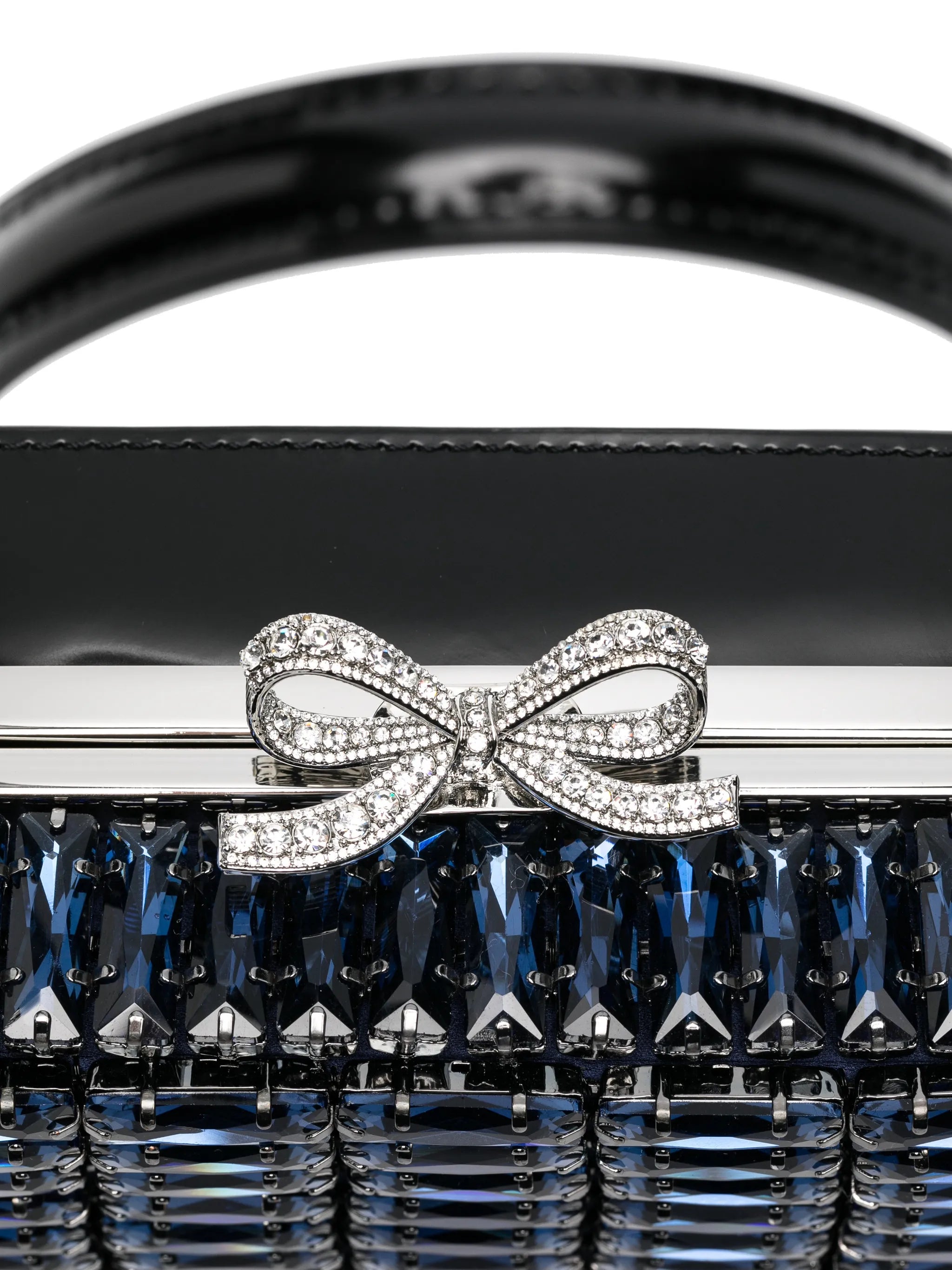 crystal-embellished top-handle mini bag