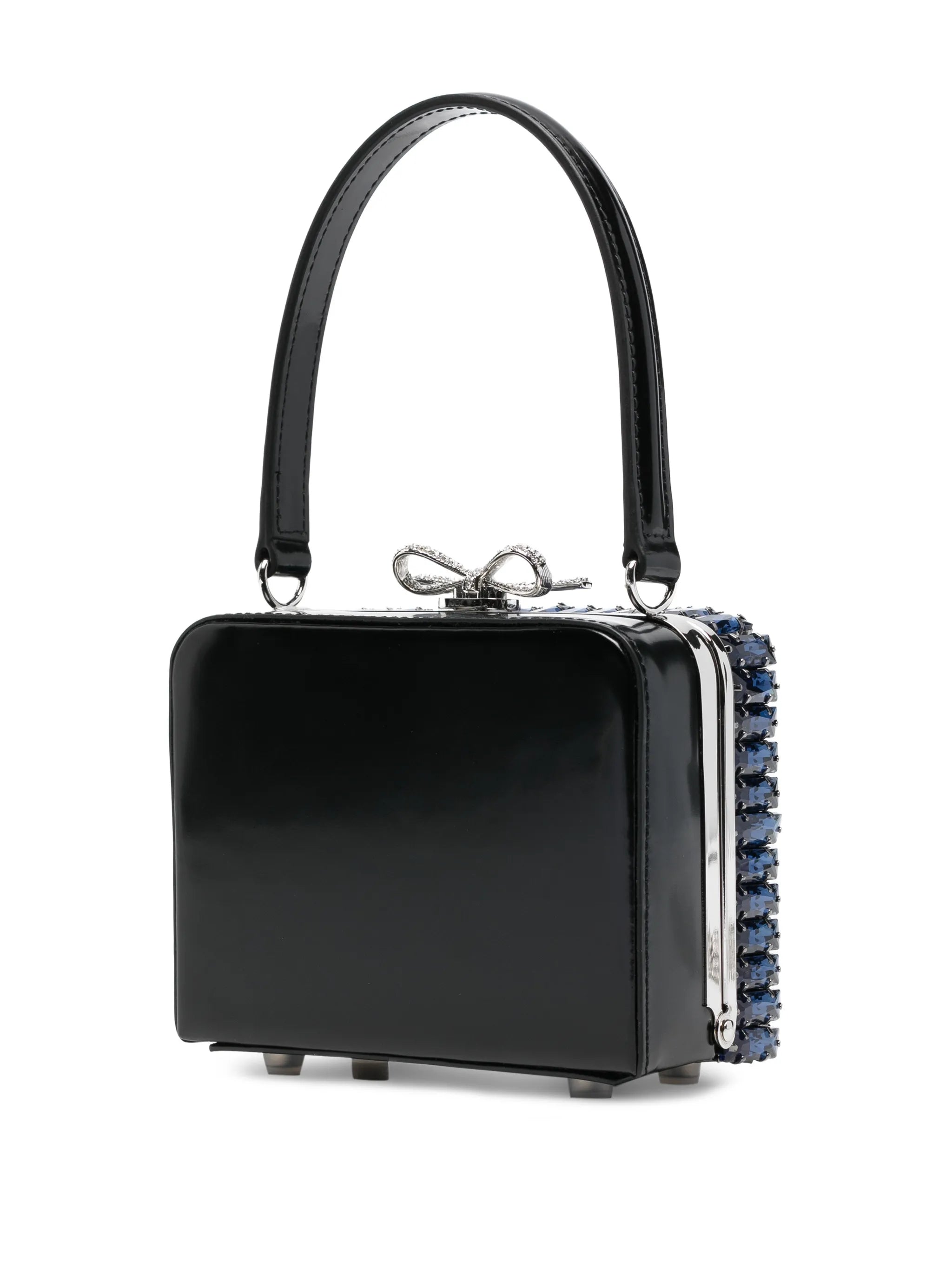 crystal-embellished top-handle mini bag