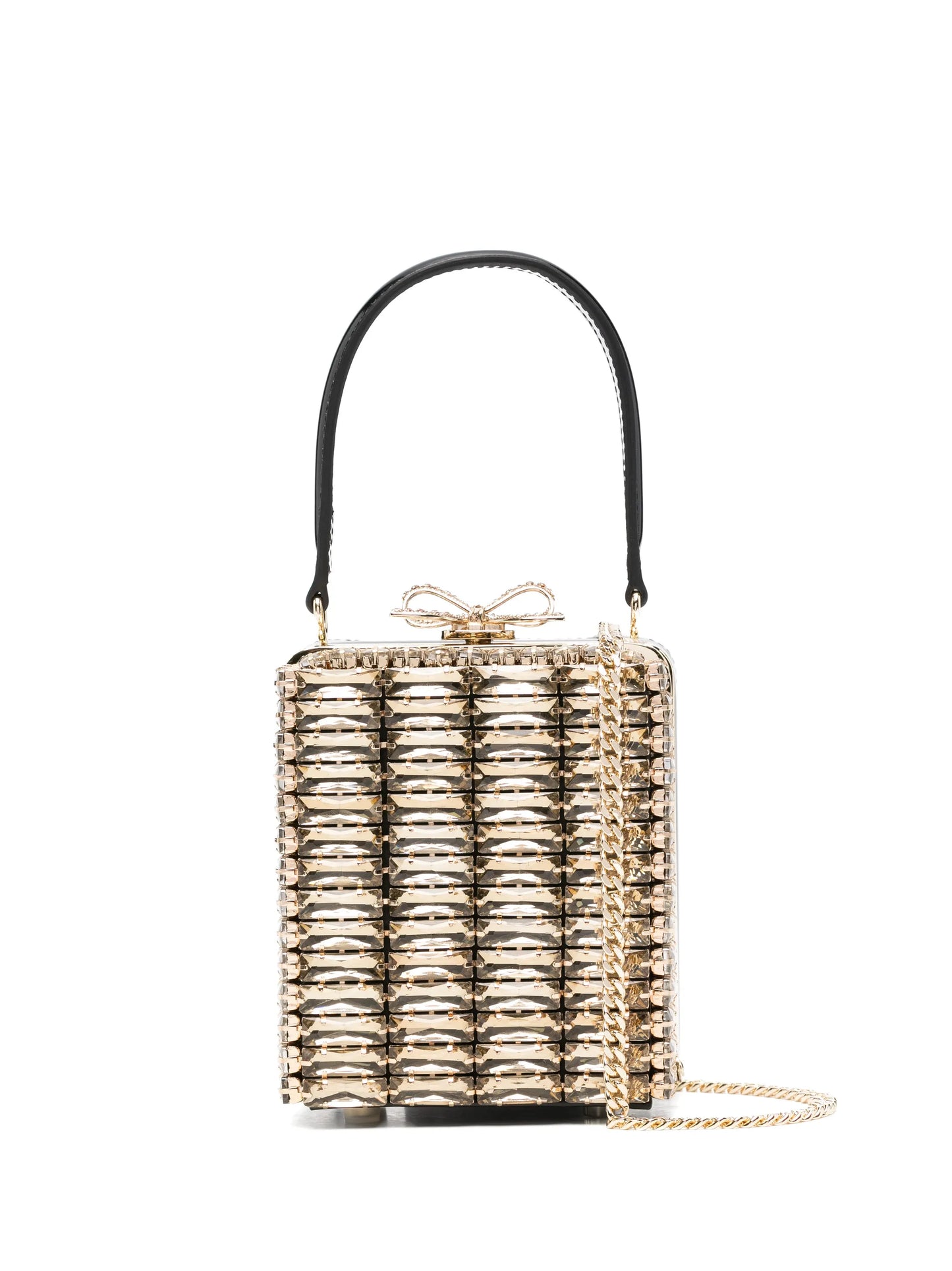 crystal-embellished top-handle mini bag