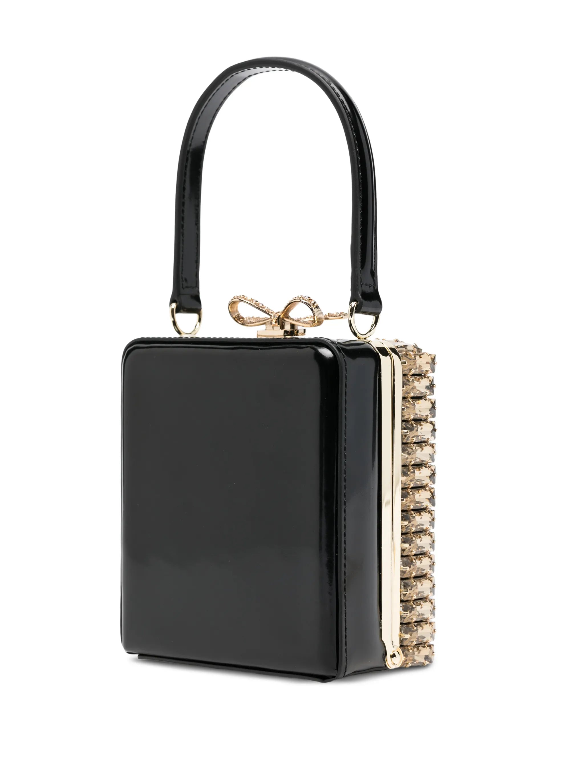 crystal-embellished top-handle mini bag