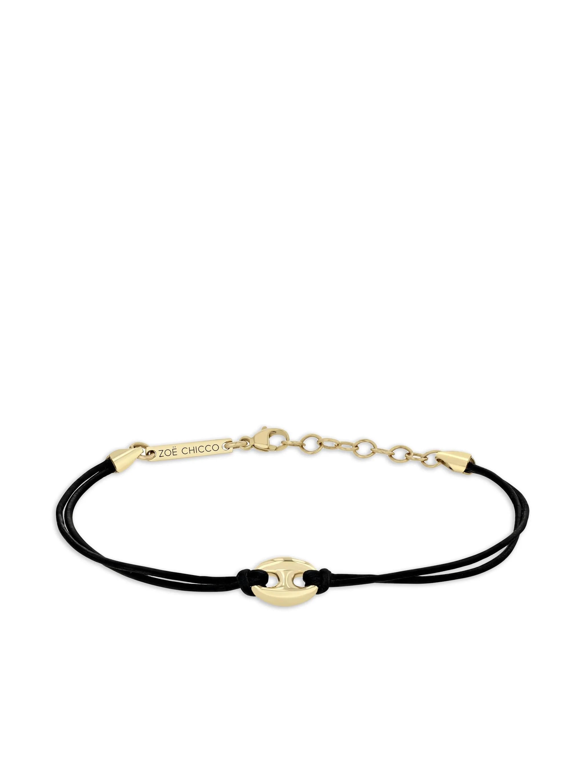 14K yellow gold charm bracelet