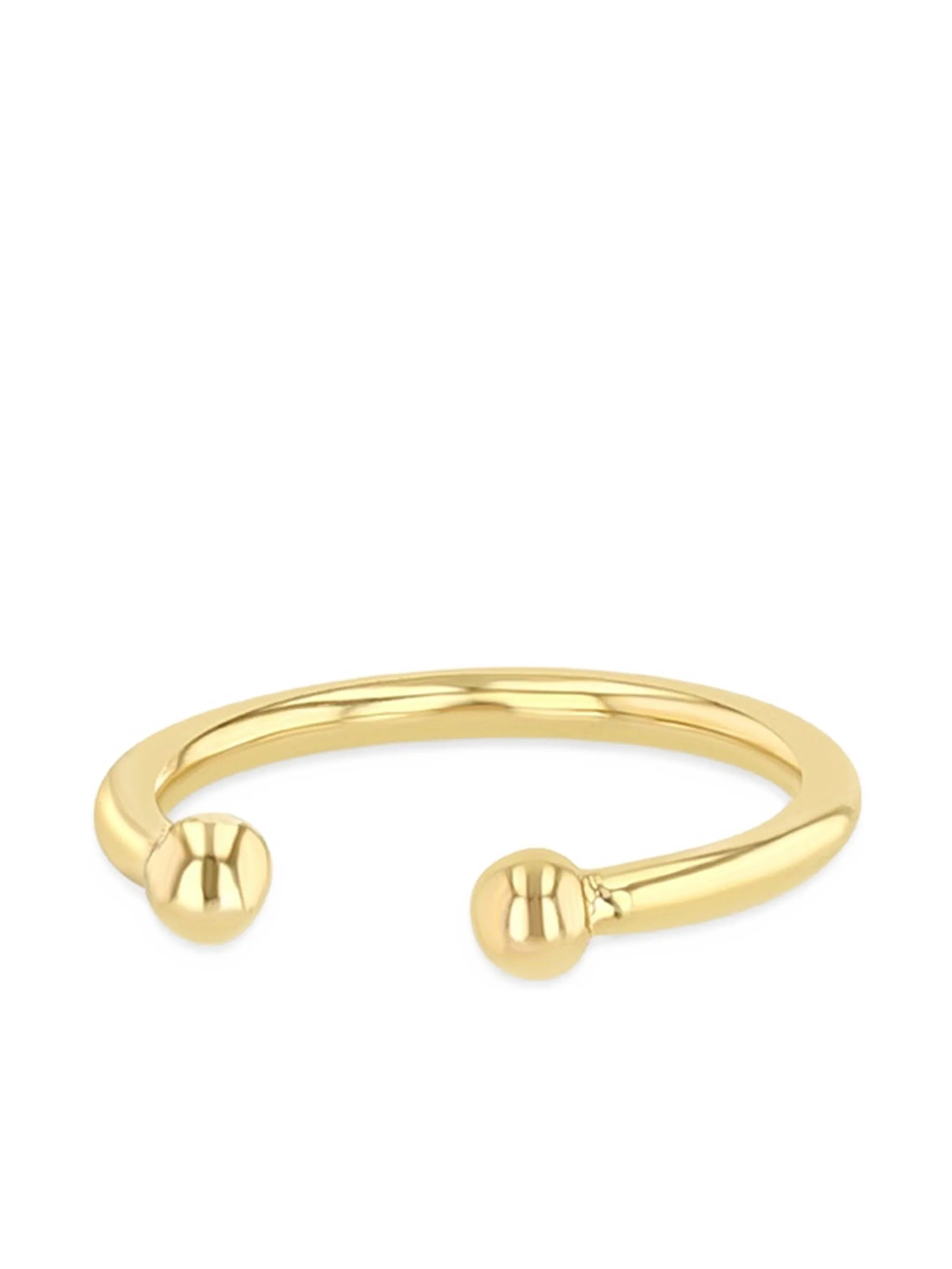 14K yellow gold Wire ear cuff