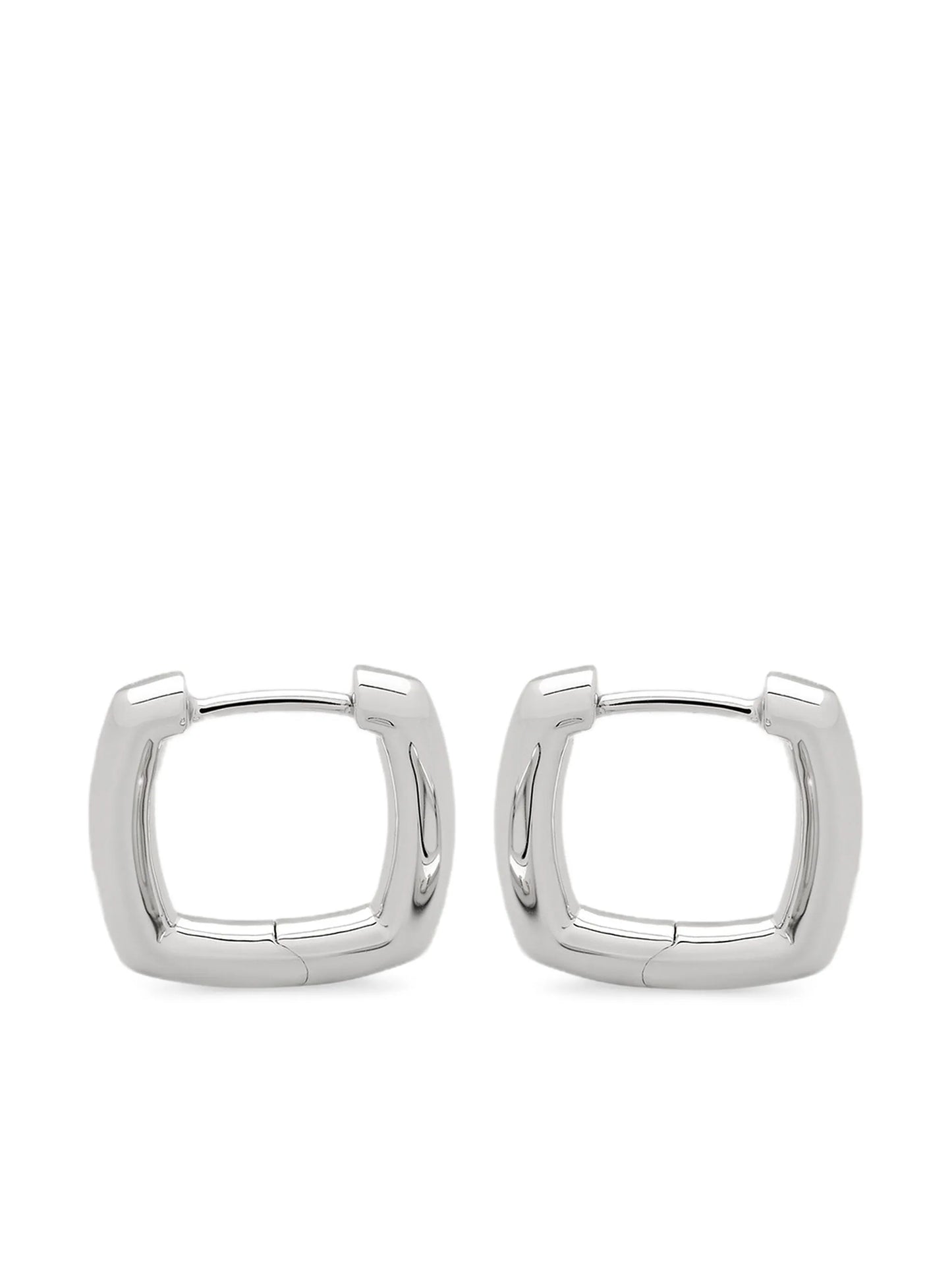 square-shape hoop earrings