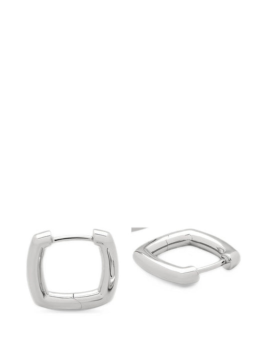 square-shape hoop earrings