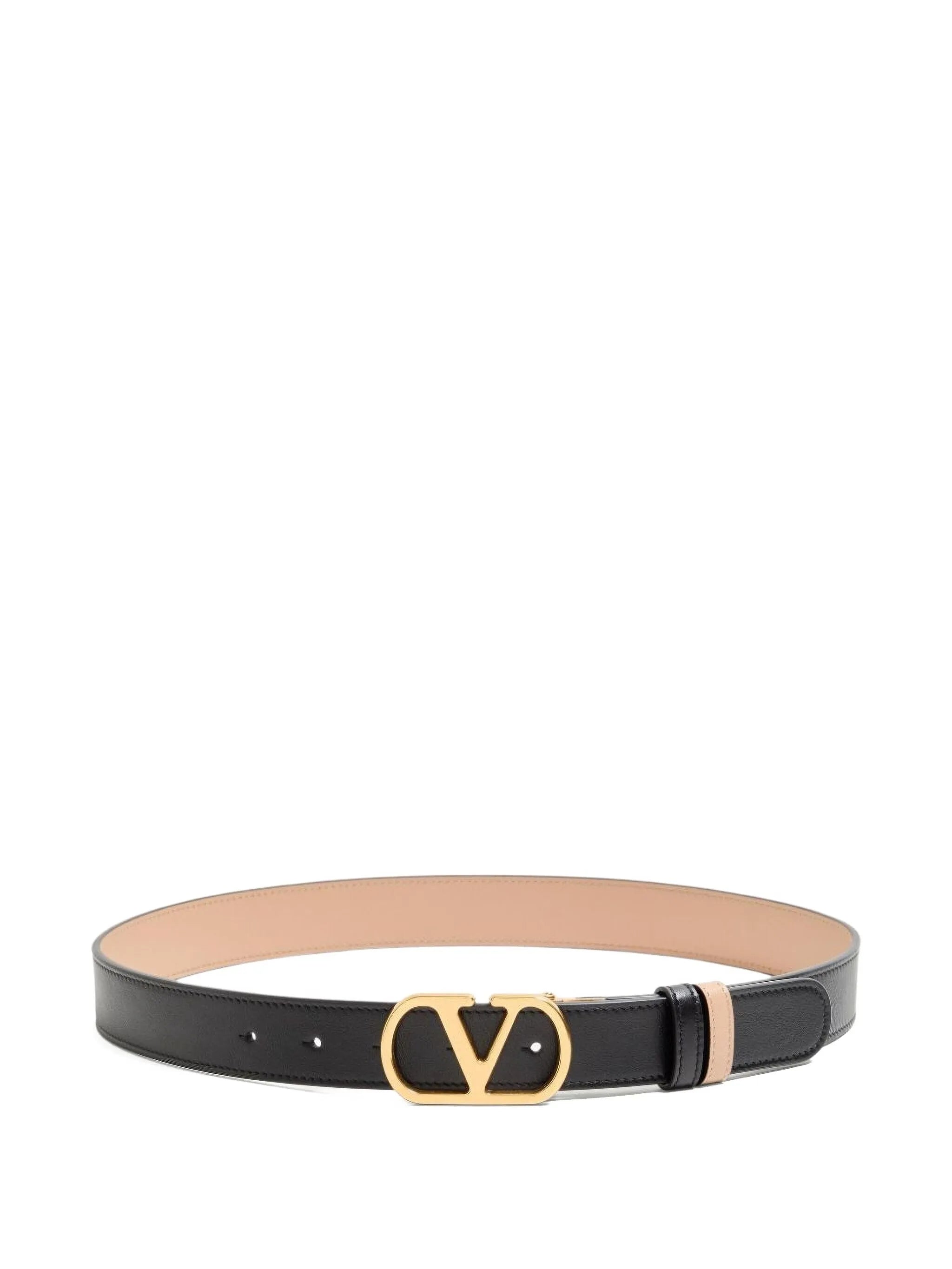 Vlogo signature reversible leather belt