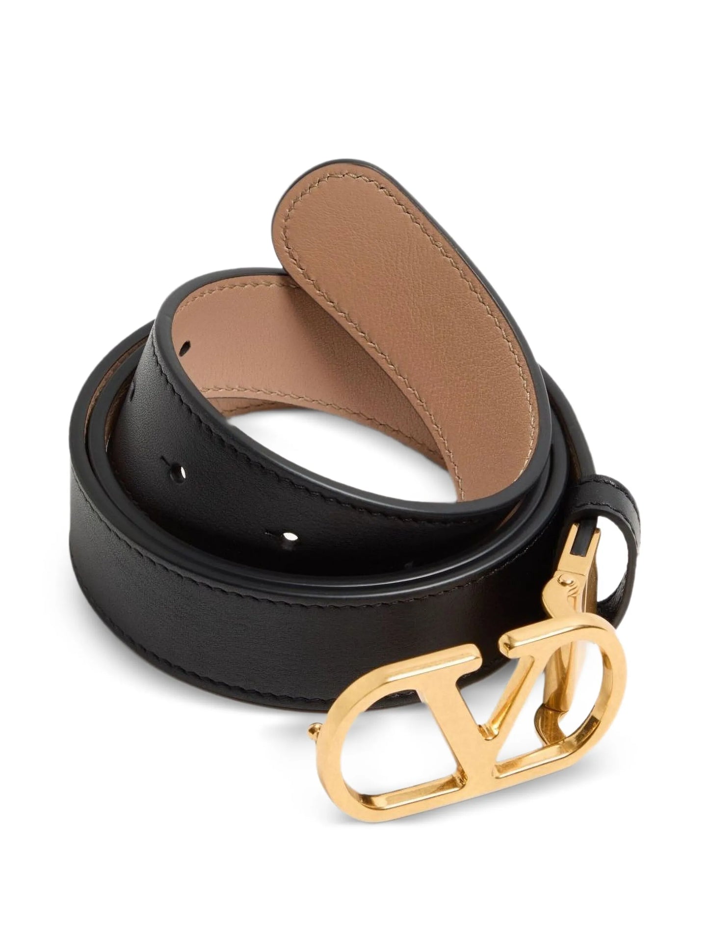 Vlogo signature reversible leather belt