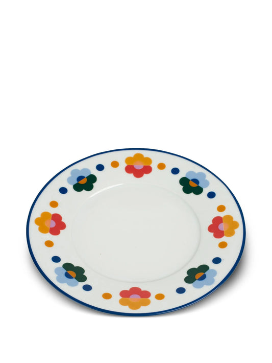 floral salad plates (set of four)