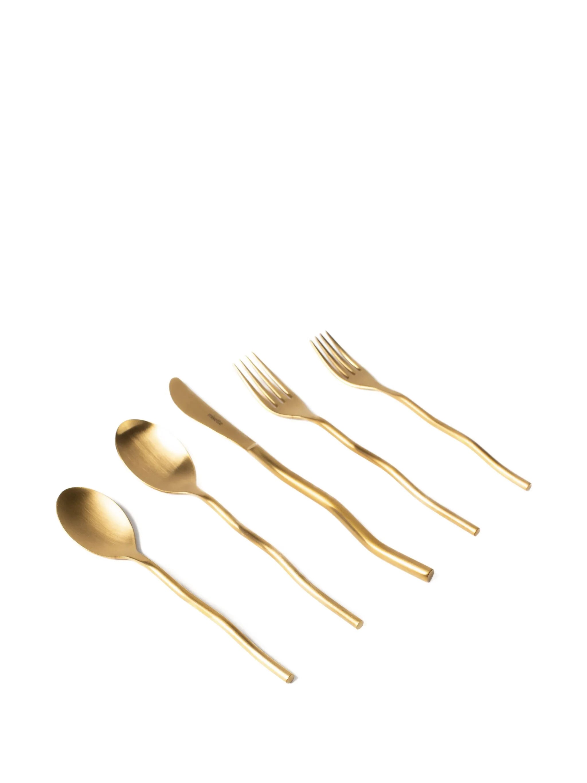 Squiggle matte cutlery (set of five)