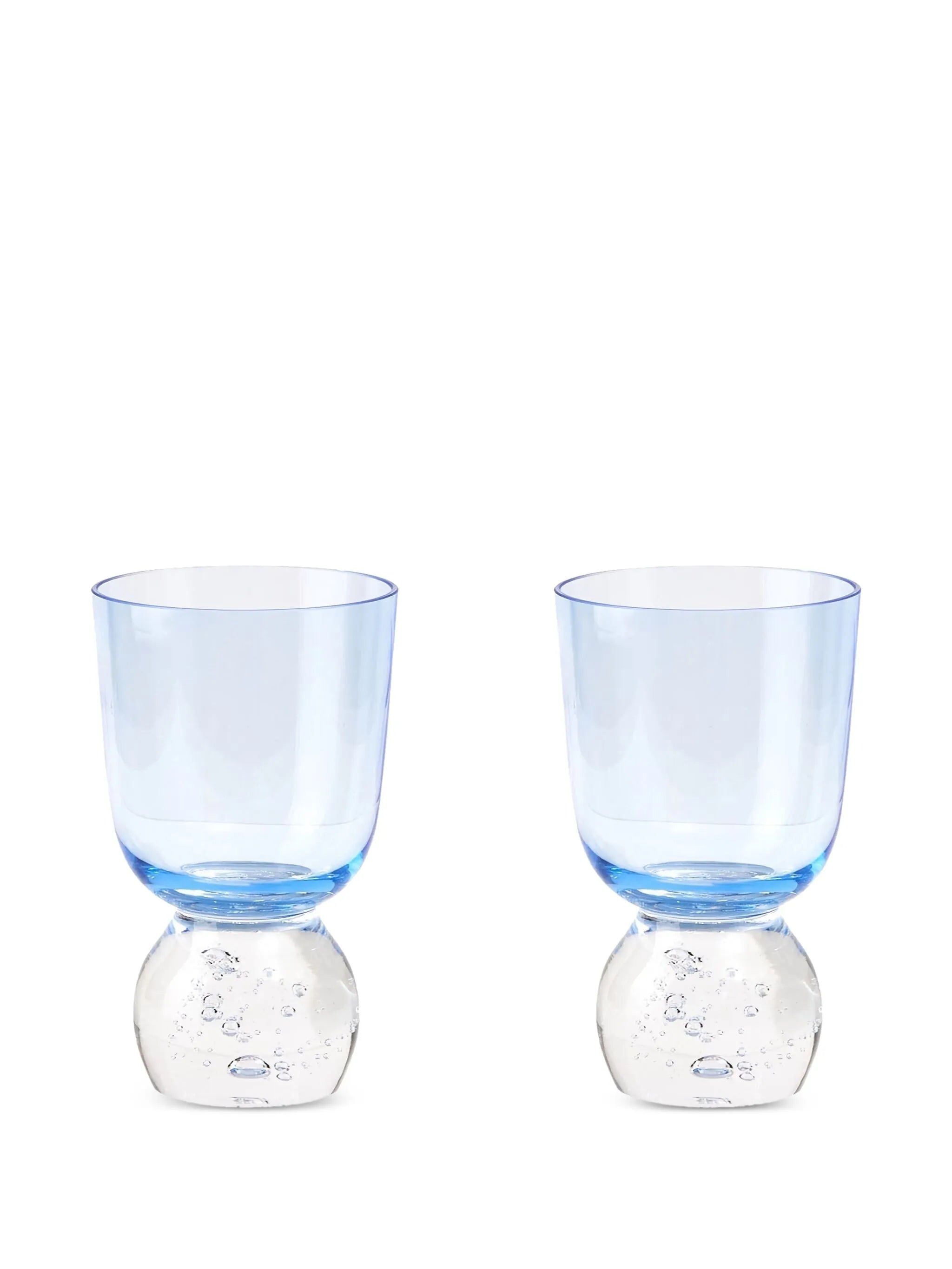 bubble-base glass tumbler (set of two)