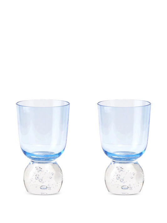 bubble-base glass tumbler (set of two)