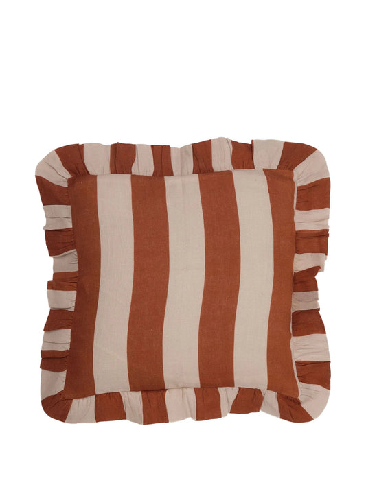 wide-stripe linen cushion cover (45x45cm)
