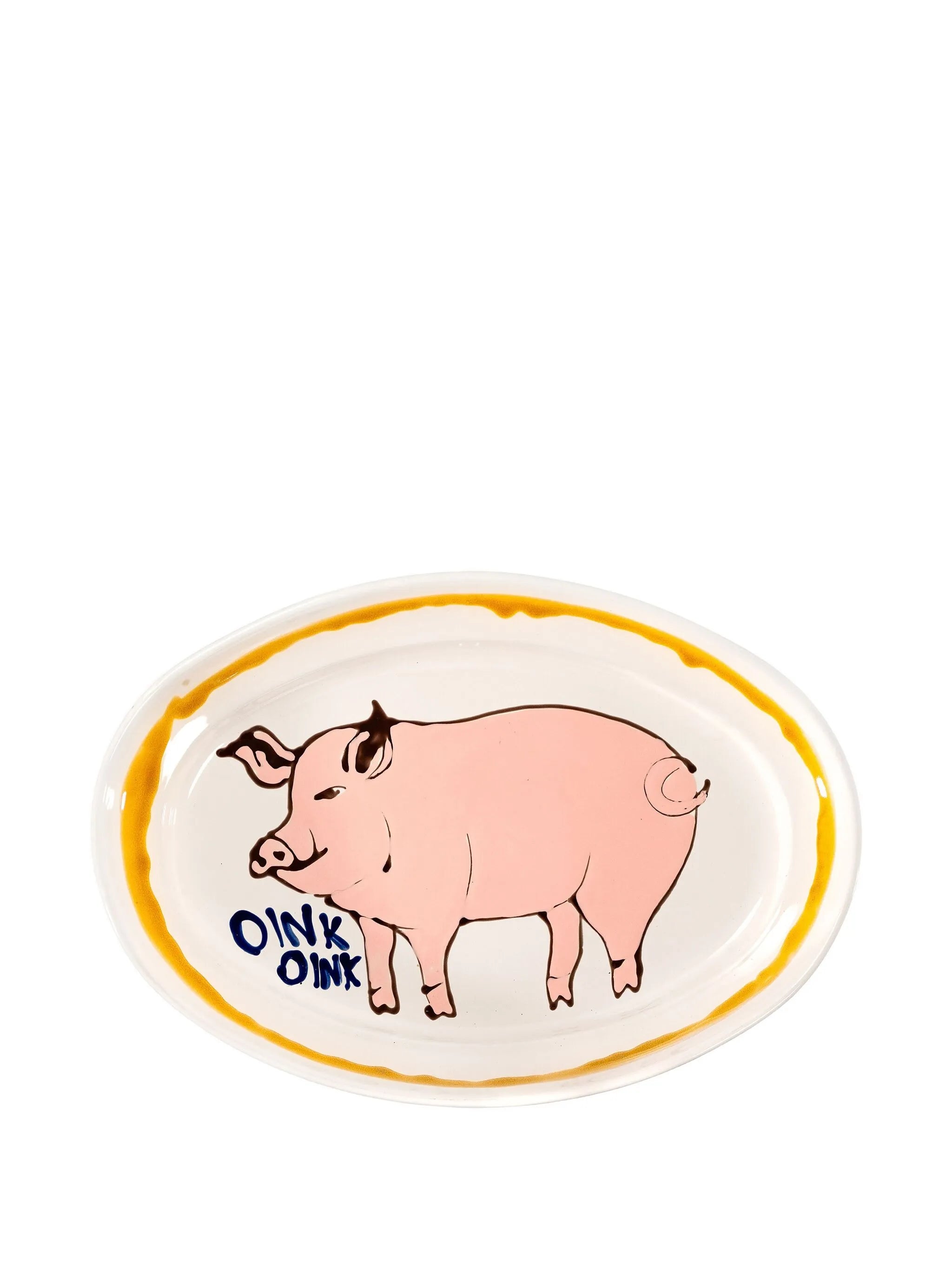 pig oval platter (41x29cm)