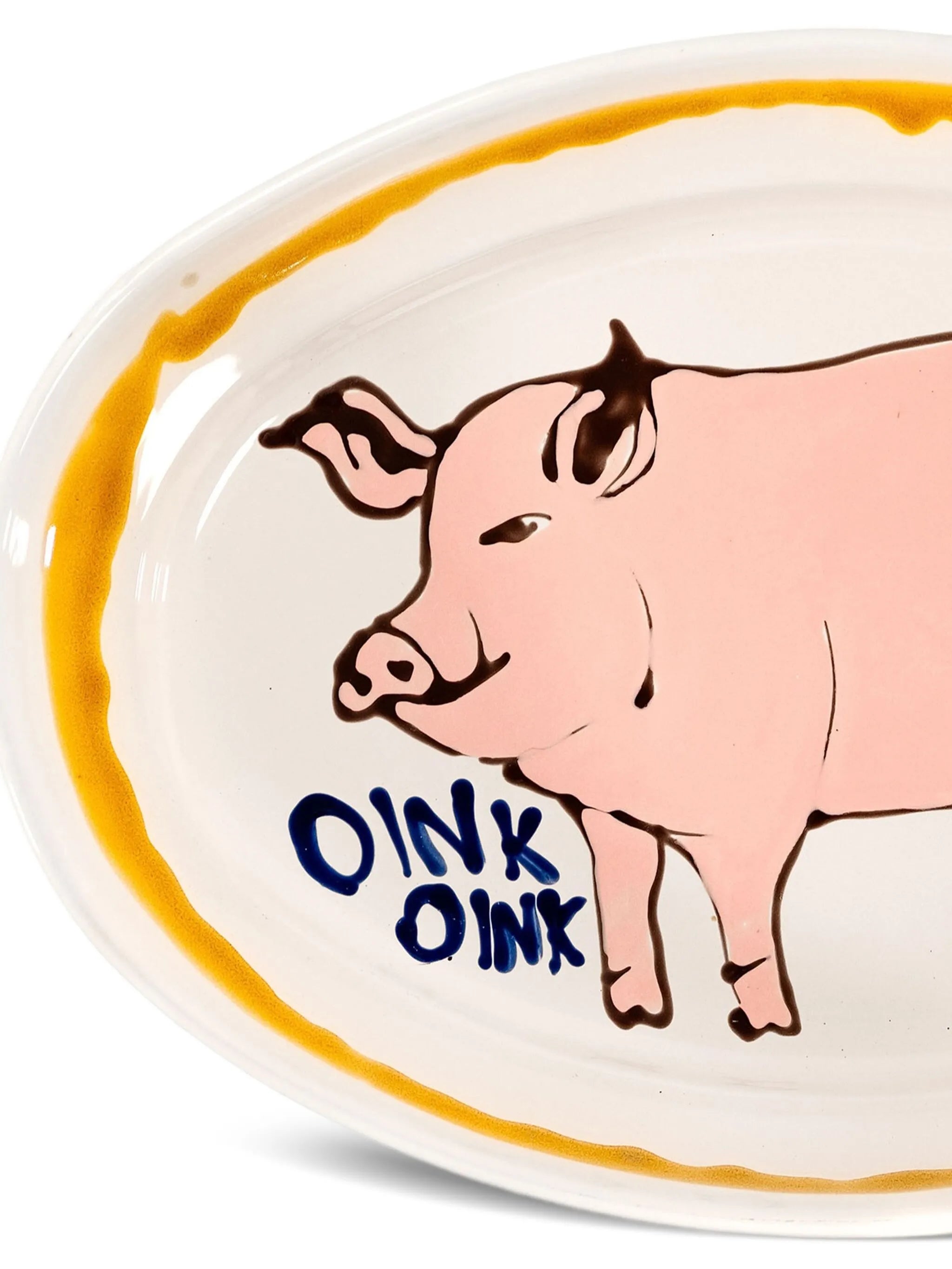 pig oval platter (41x29cm)