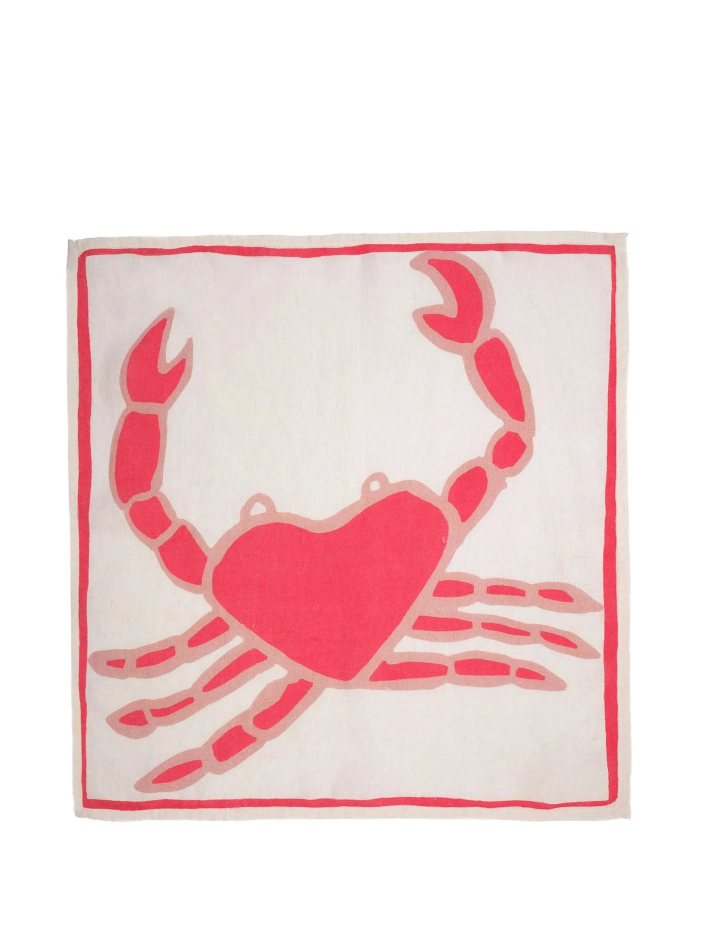 crab linen napkins (set of two)