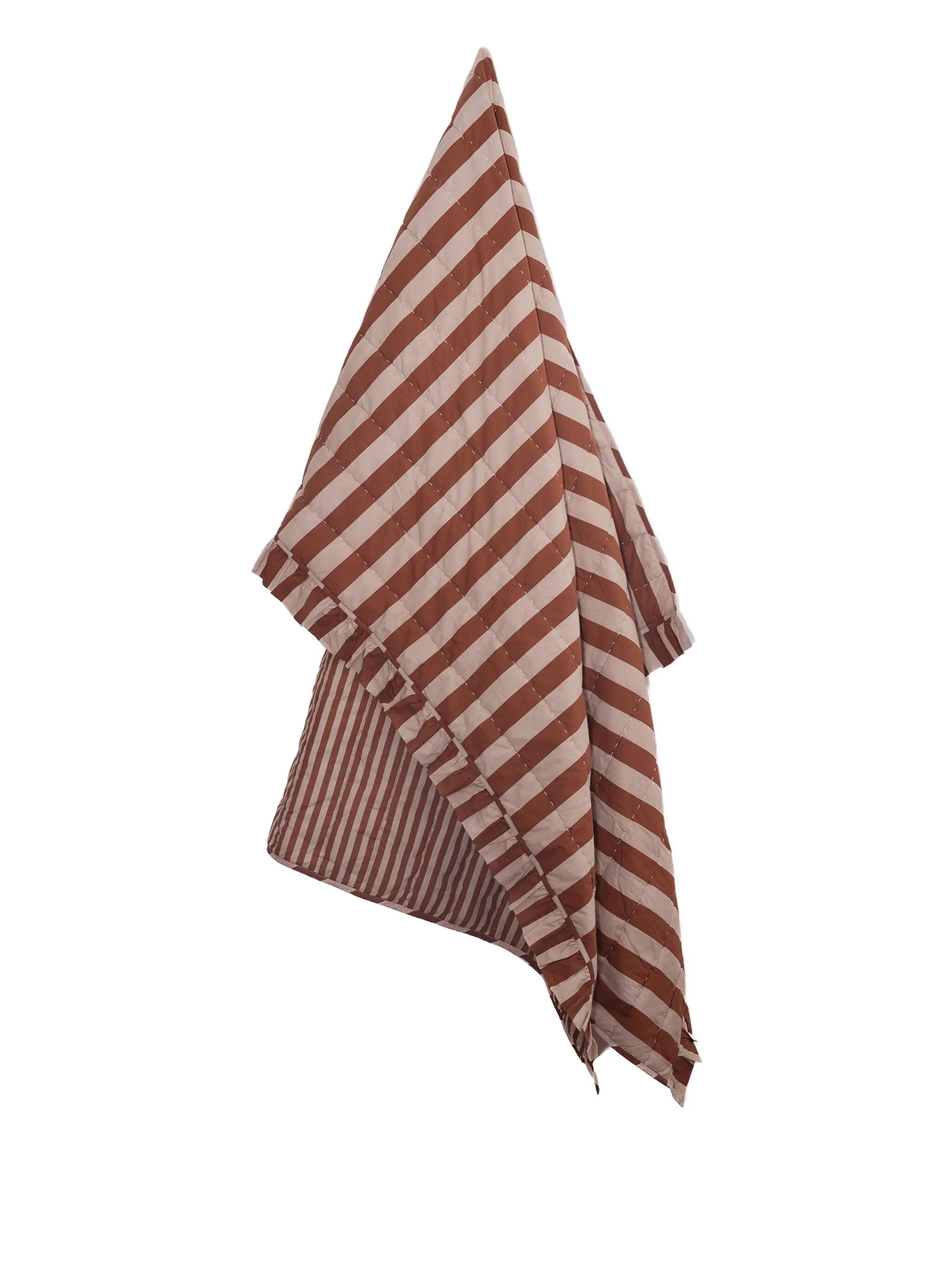 striped cotton quilt