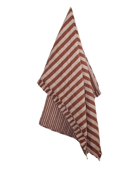 striped cotton quilt