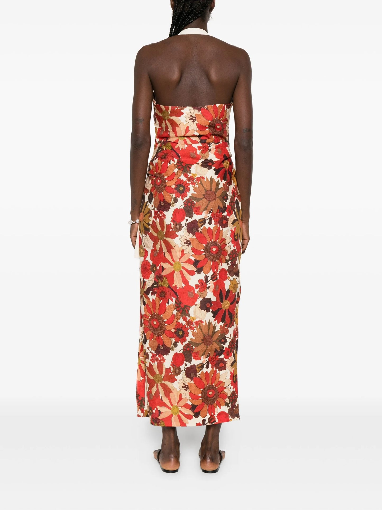 Castella floral-print dress
