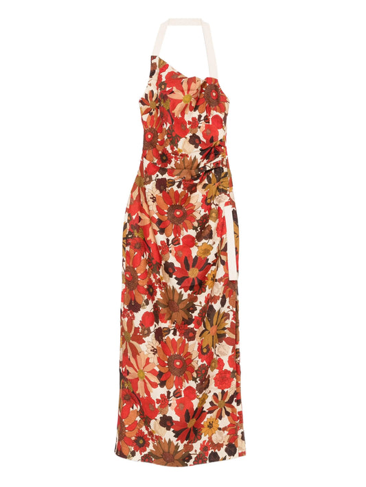 Castella floral-print dress