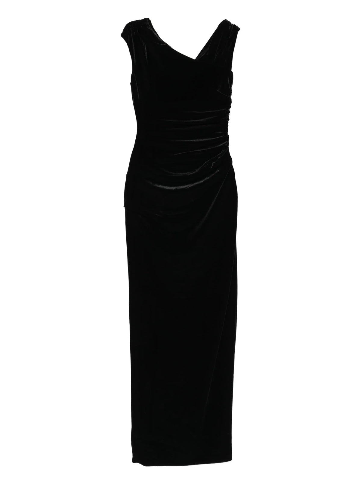 SIR. Ettore draped velvet dress