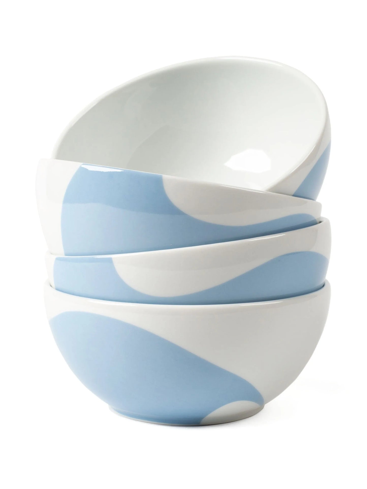 colourblock wave cereal bowls (set of four)