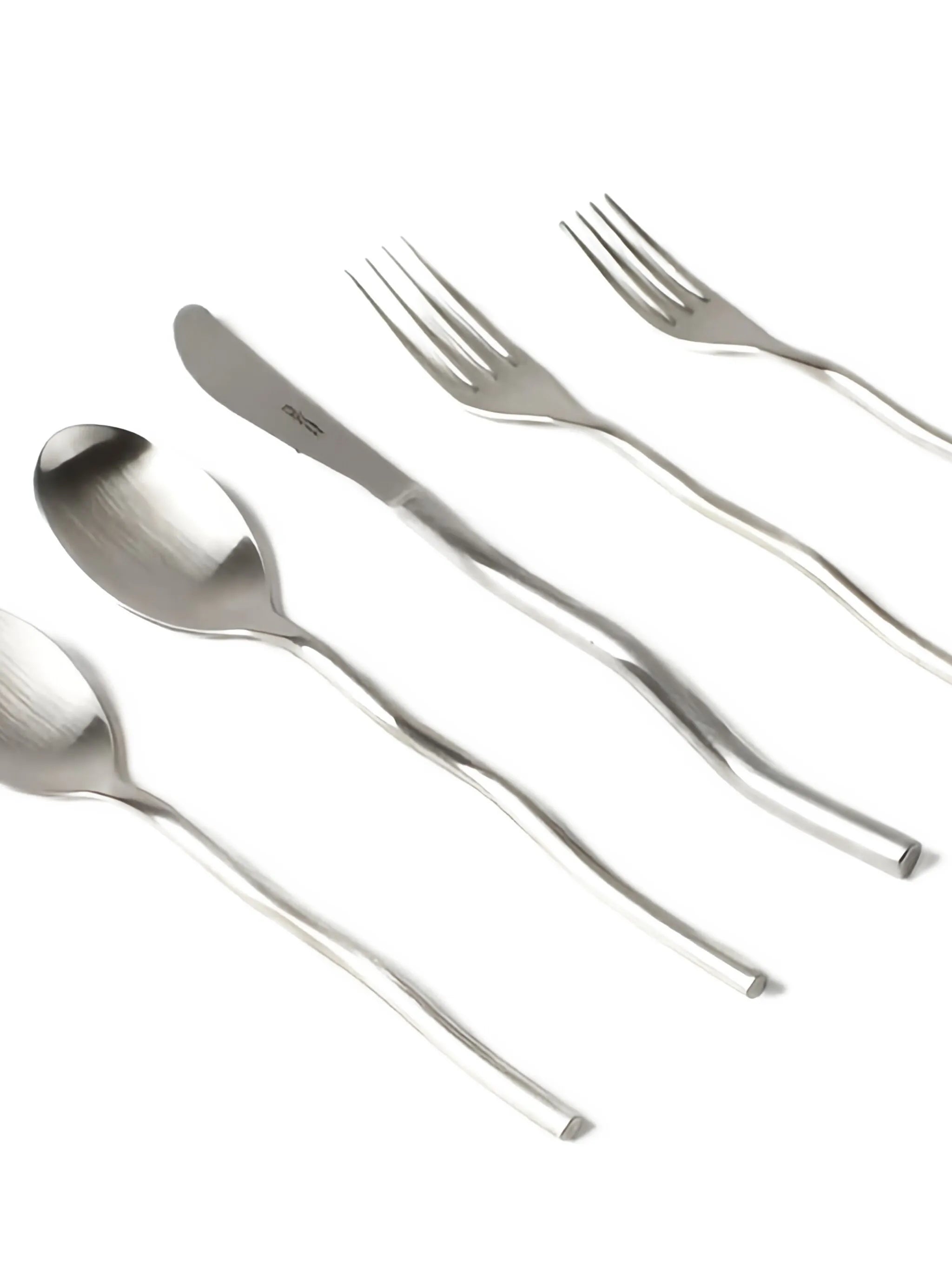 Squiggle matte cutlery set (five pieces)