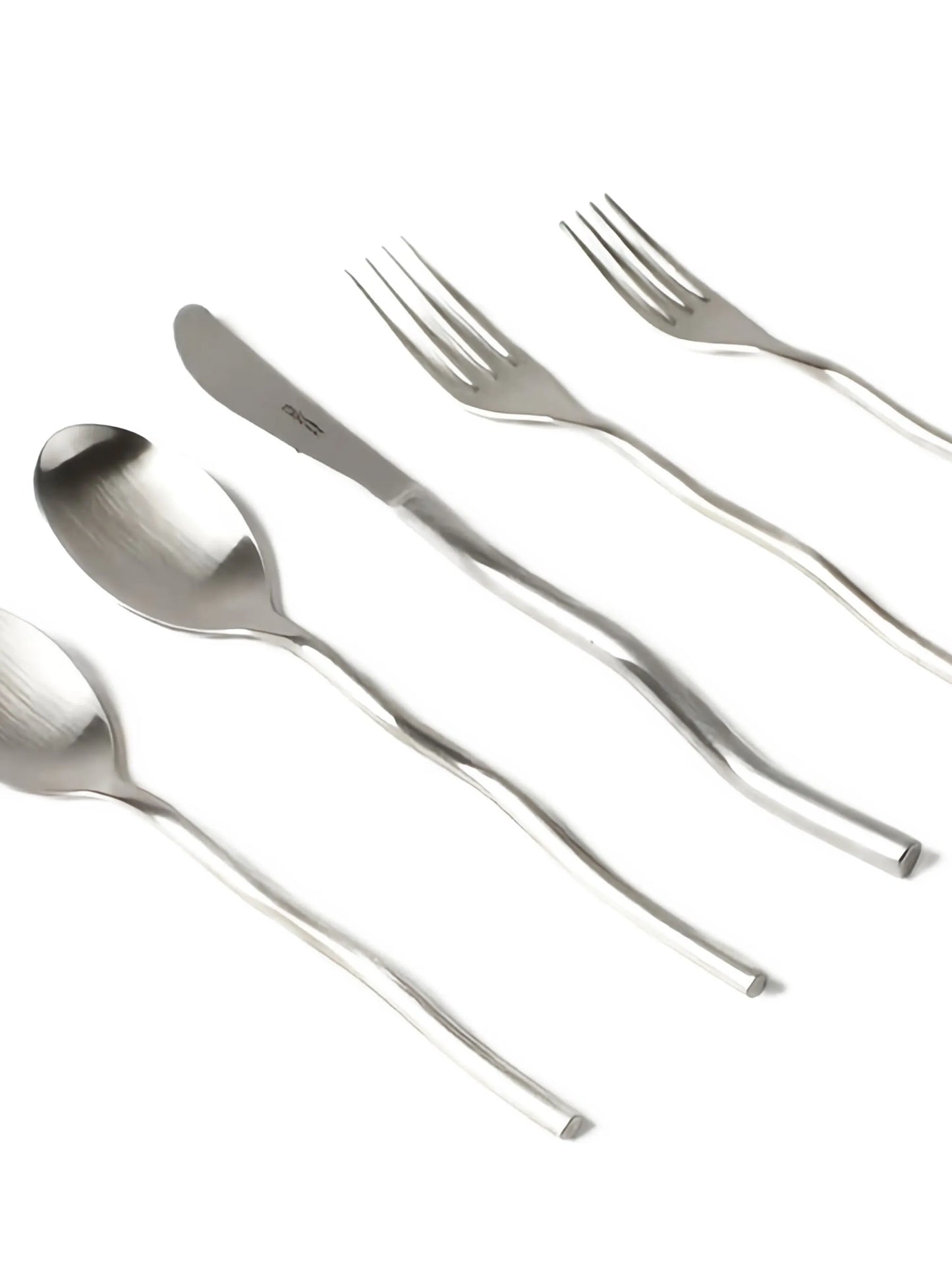 Squiggle matte cutlery set (five pieces)