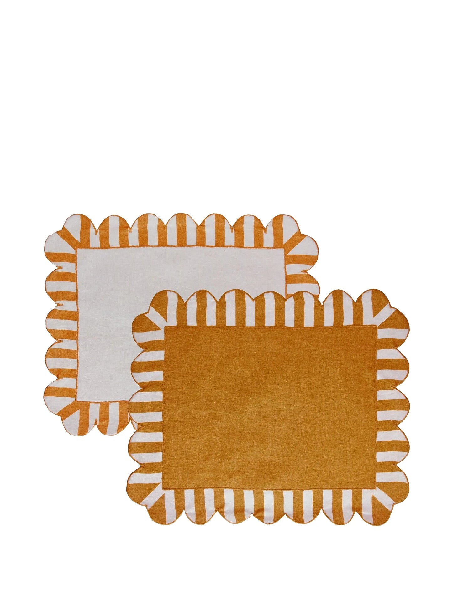 scalloped stripe placemat