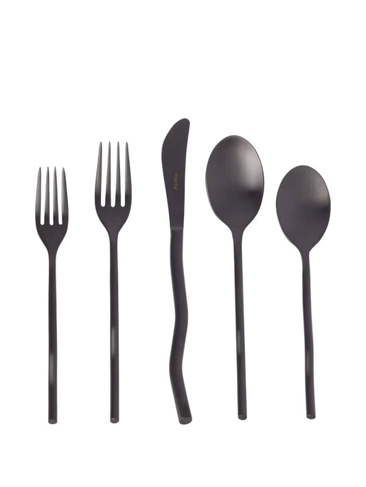 Squiggle matte cutlery (set of five)
