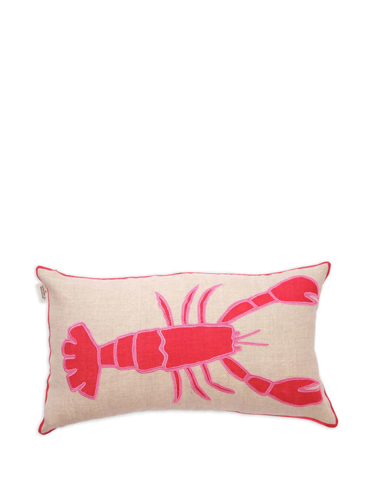 Lobster linen cushion cover