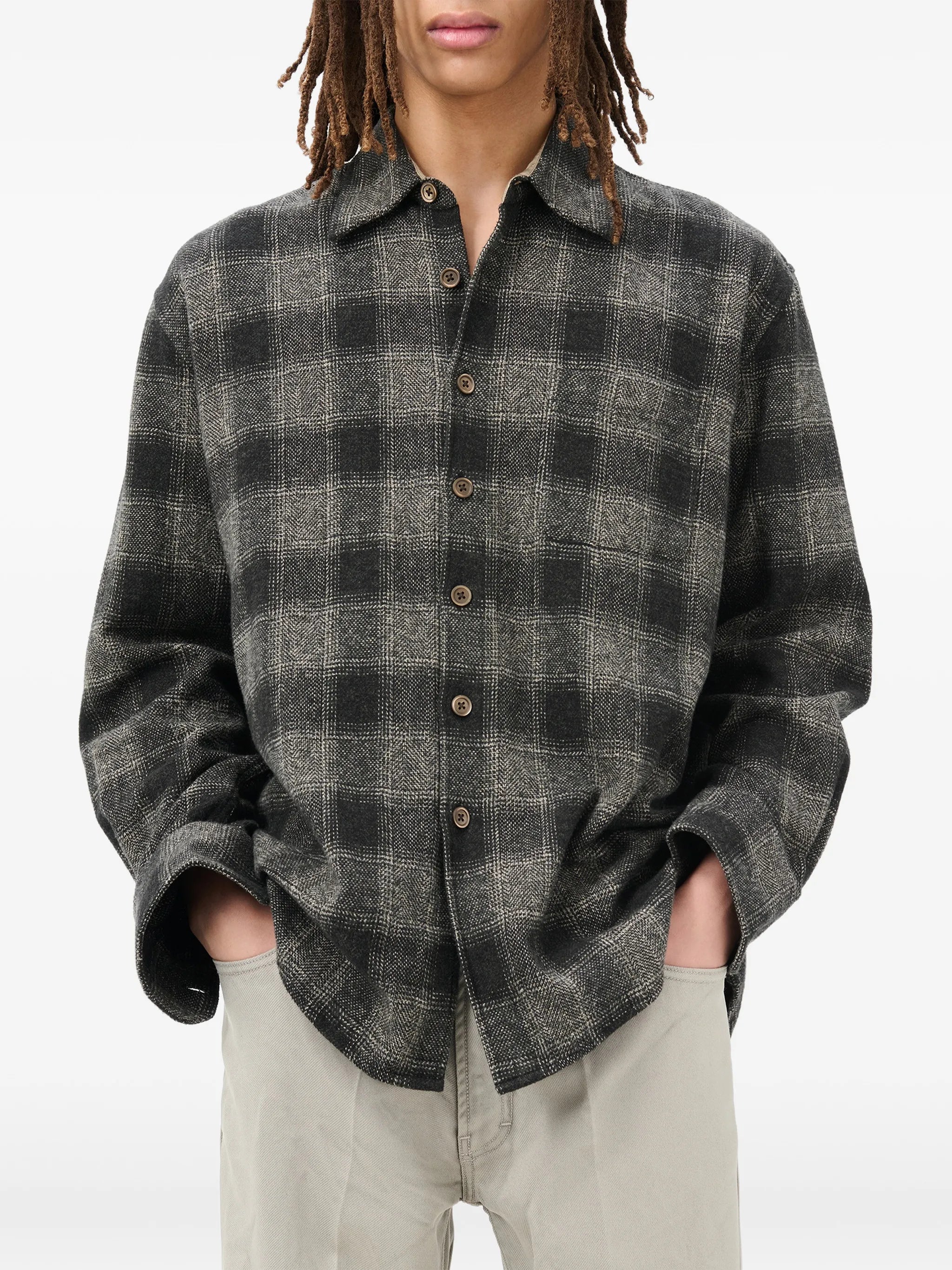 checked cotton shirt