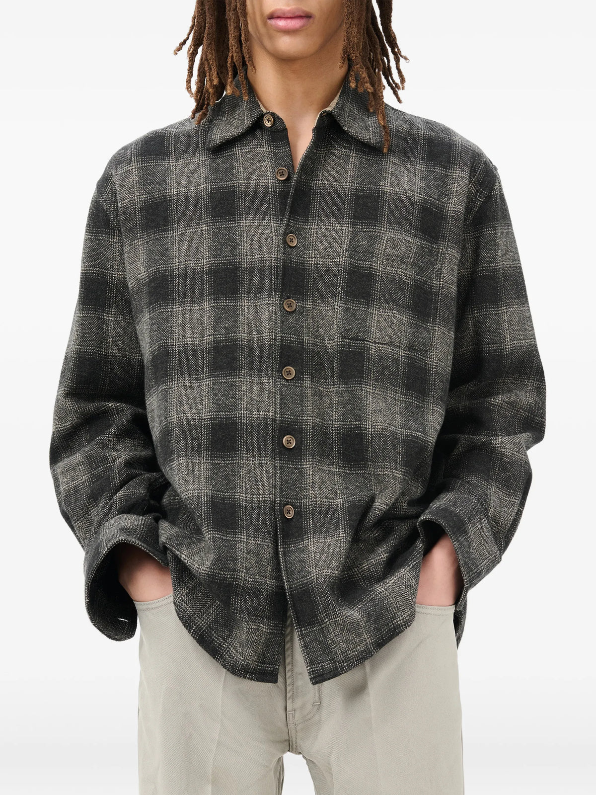 checked cotton shirt