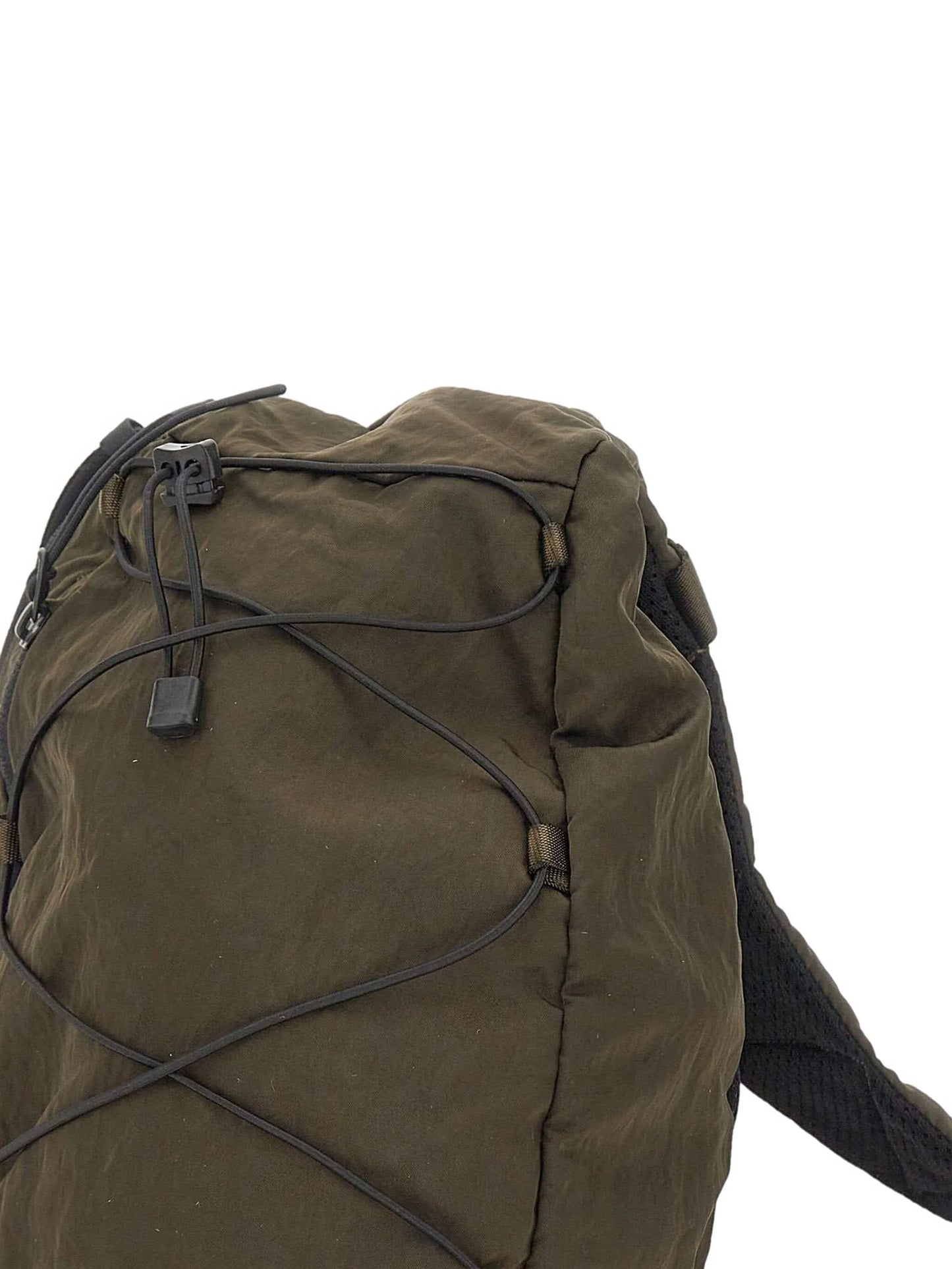 Lens-detail drawstring backpack
