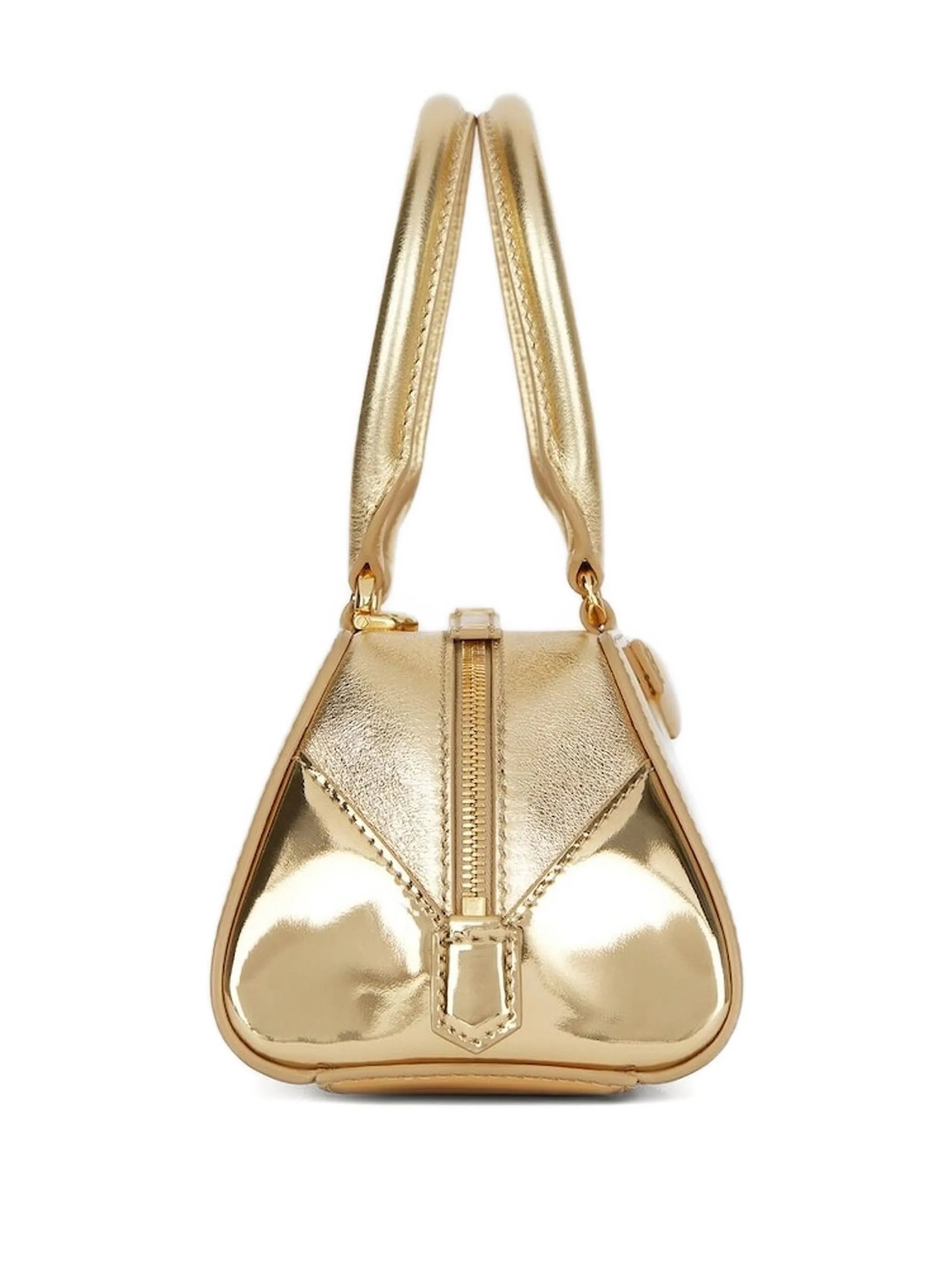 mini Antigona East-West bag in laminated leather