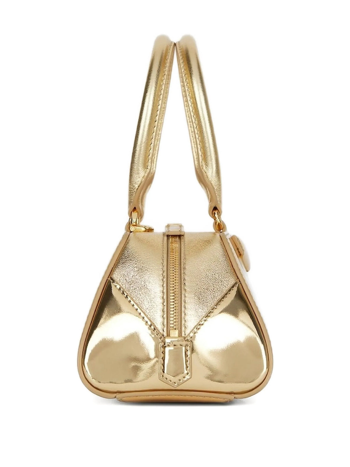 mini Antigona East-West bag in laminated leather