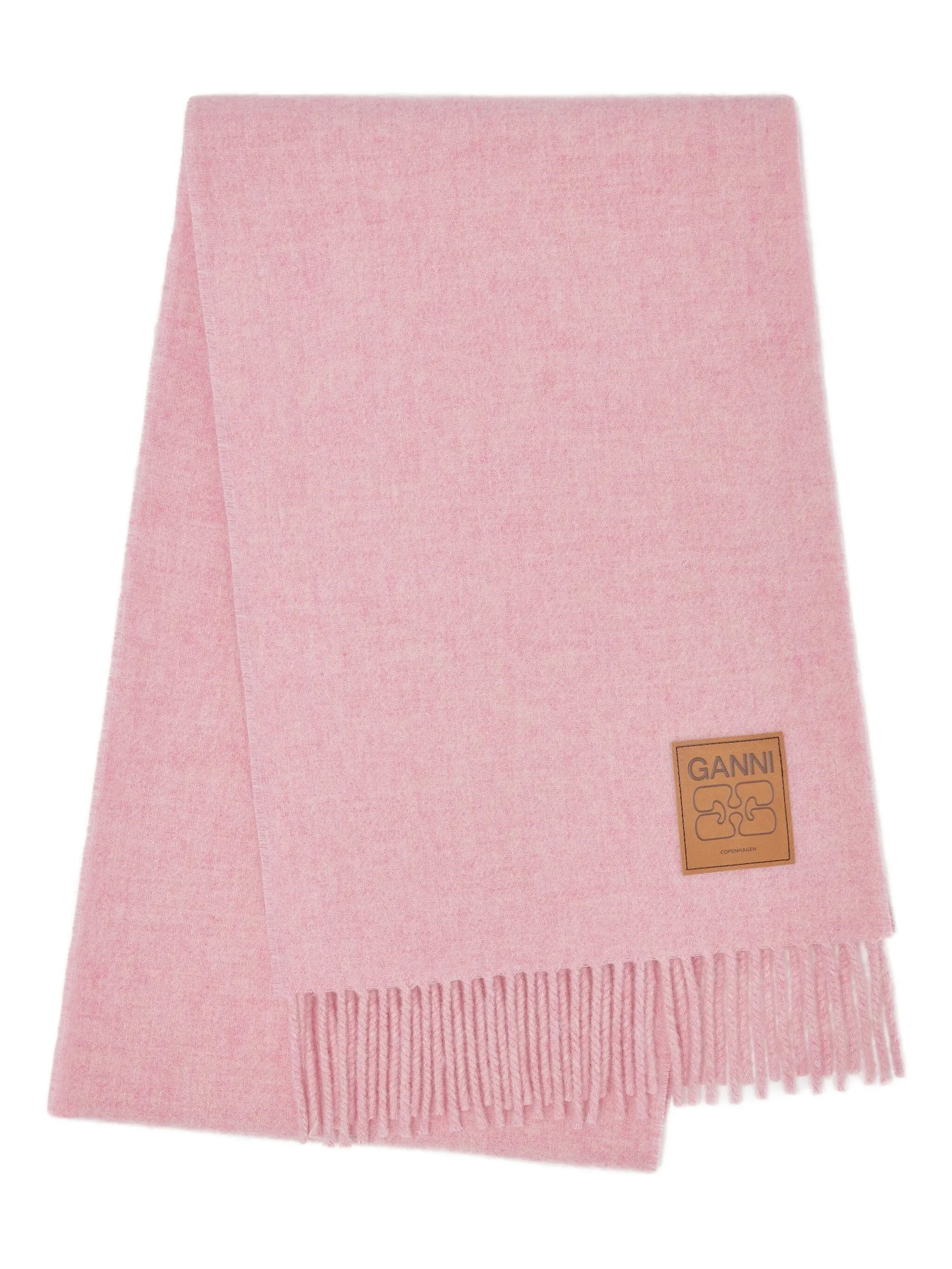 double-face logo-patch scarf