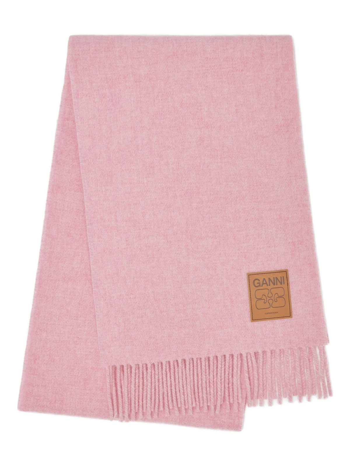 double-face logo-patch scarf