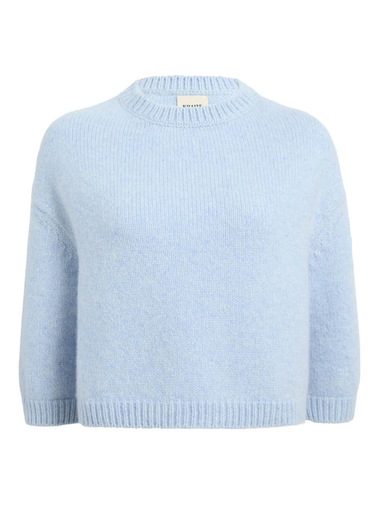 Sabina crew-neck cropped sweater