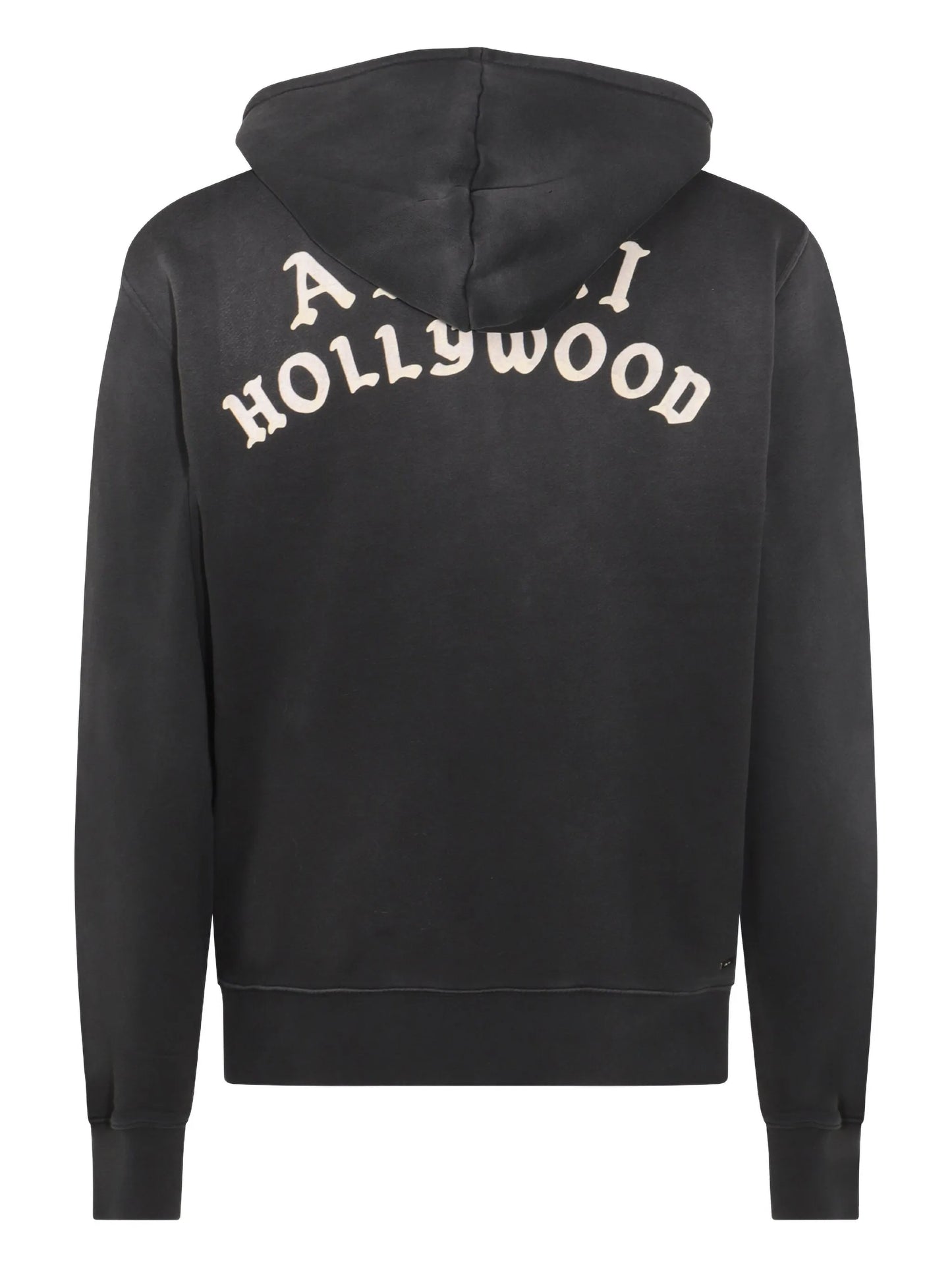 Hollywood-embellished zip-up hoodie