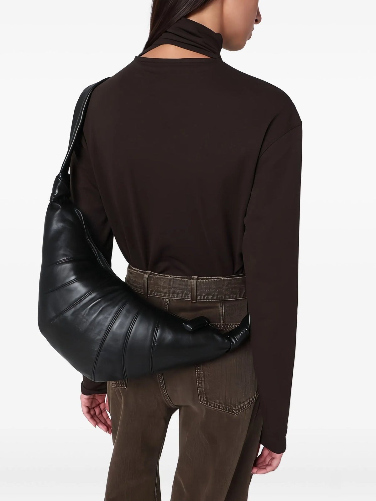 medium Croissant bag in leather