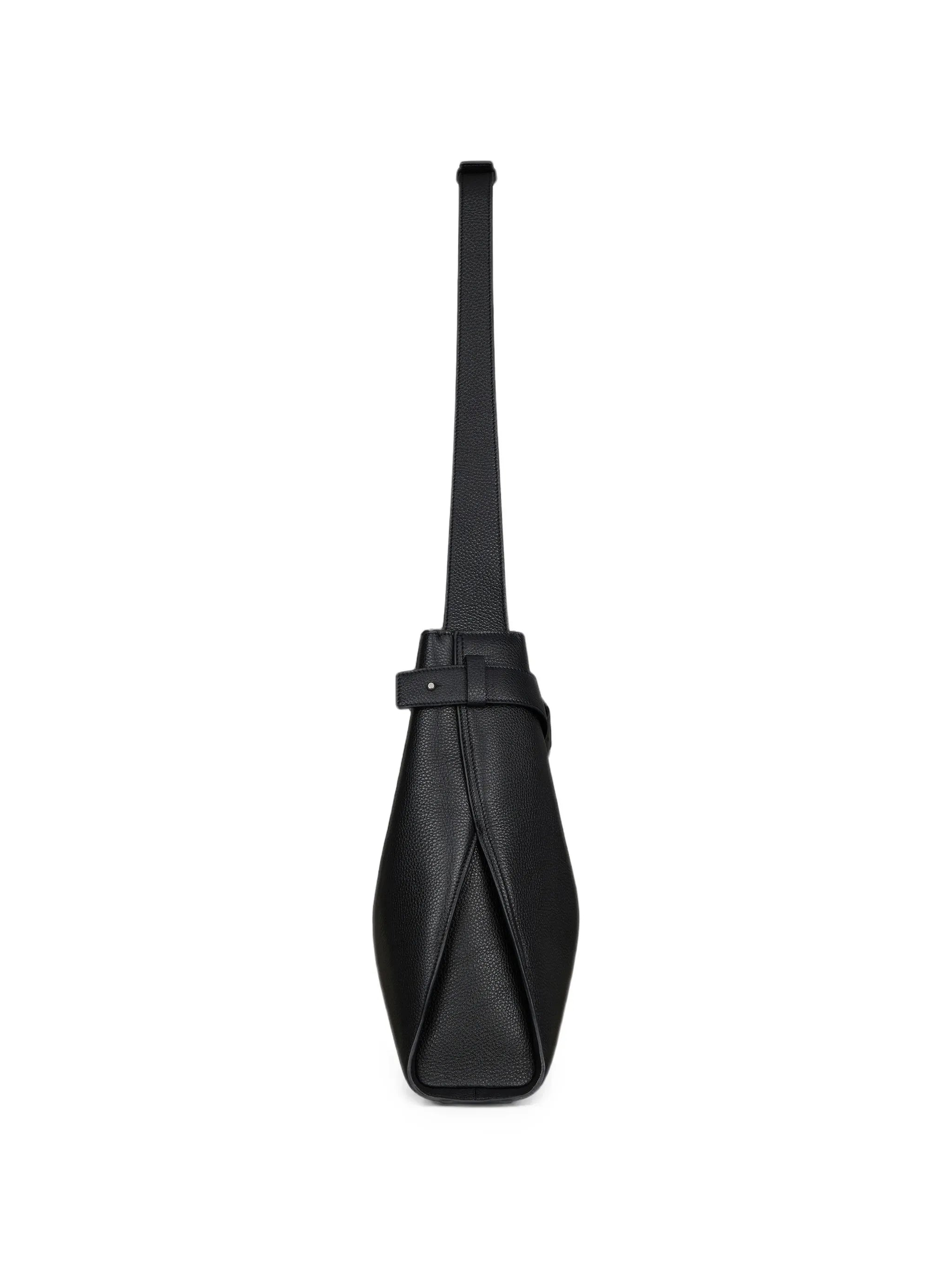 medium belted bag in grained leather