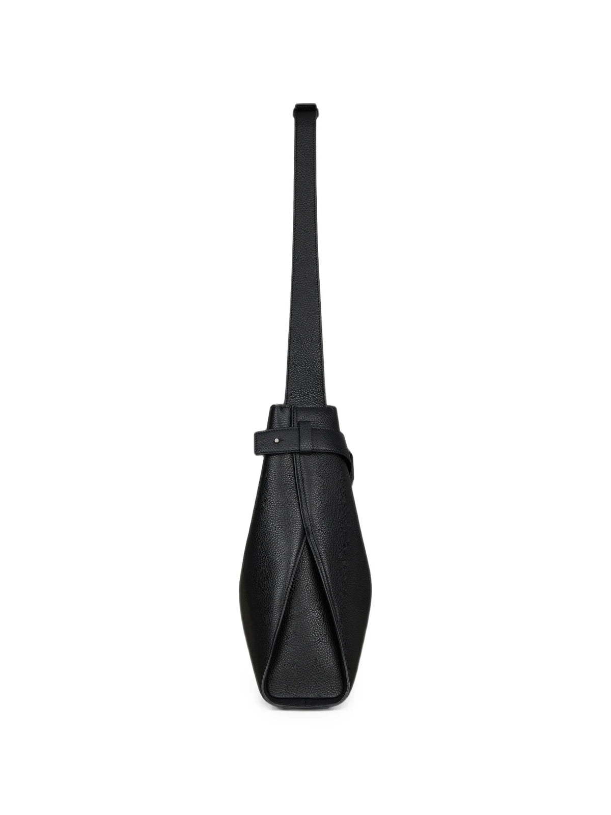 medium belted bag in grained leather