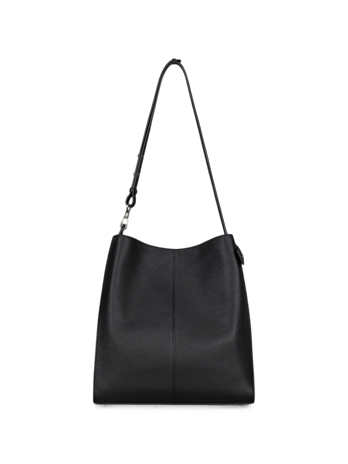 medium belted bag in grained leather