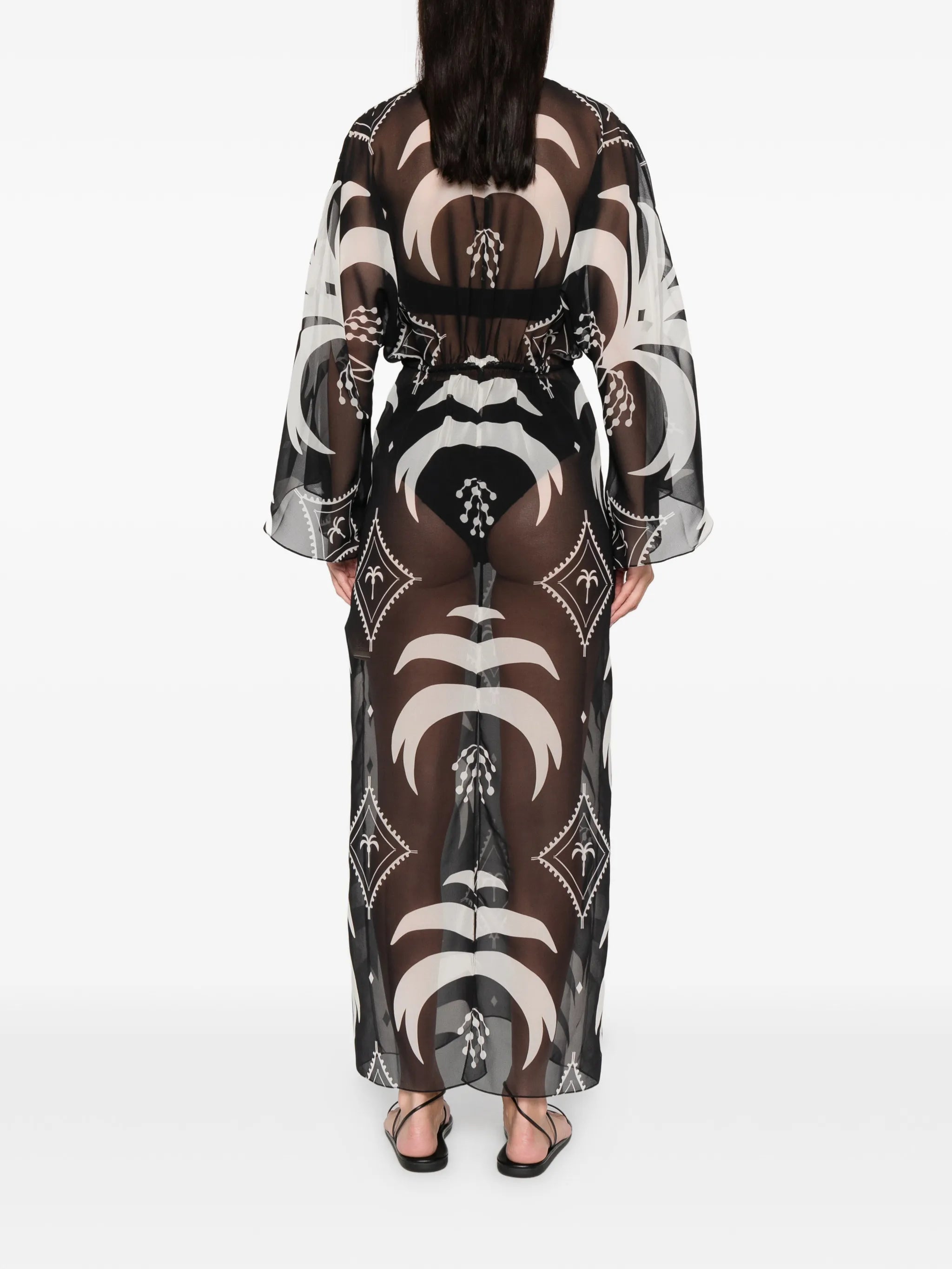 Spiritual Healers cape-sleeve maxi dress