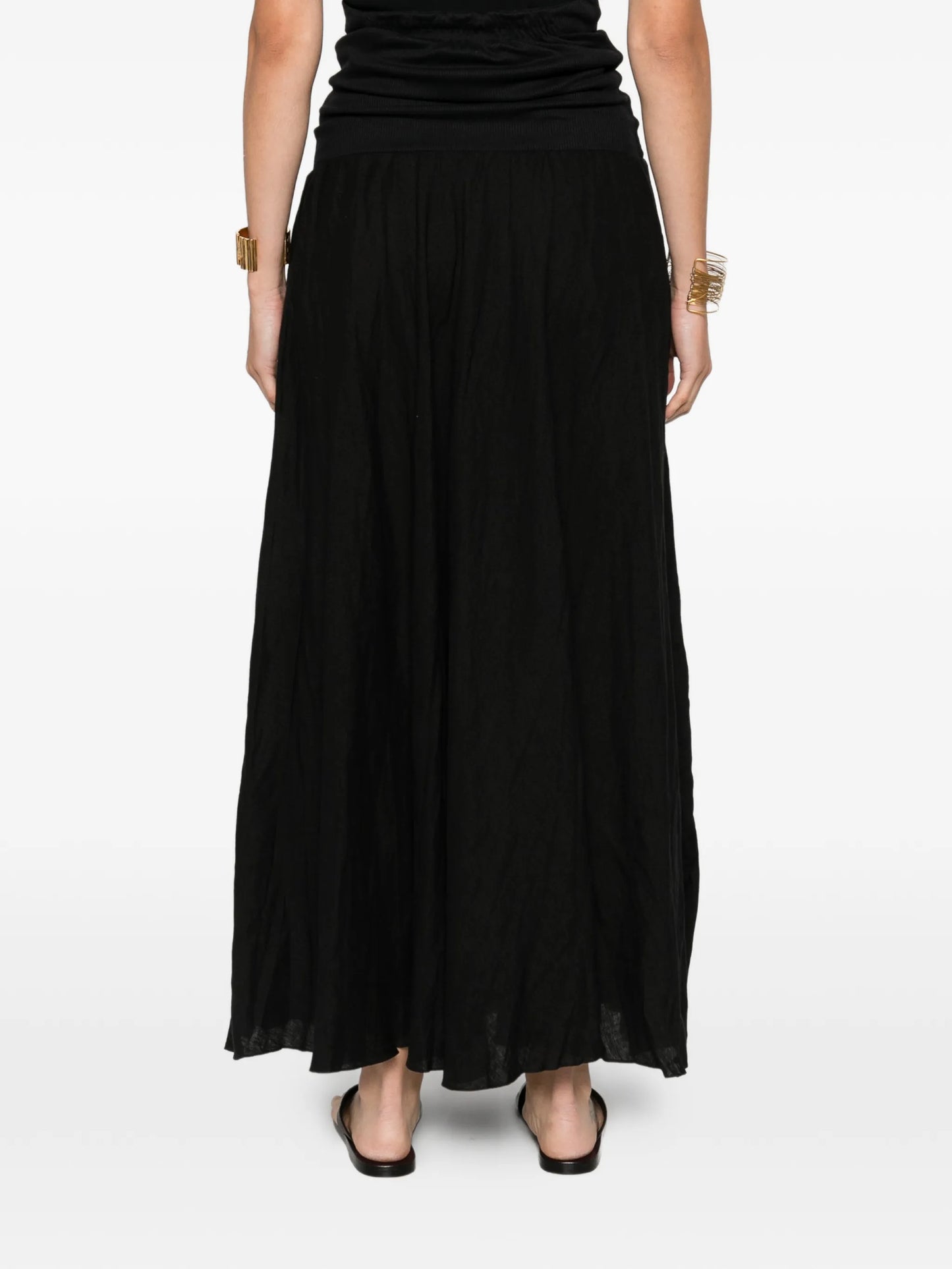panelled maxi skirt